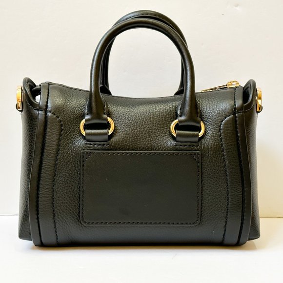 Michael Kors Carine Extra-Small Top Zip Satchel Shoulder Crossbody Bag Black - Picture 7 of 14